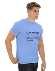 Catrovert T-Shirt Funny Cat Lover Definition Shirt - sizes up to 5XL