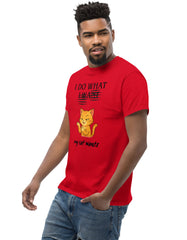 I Do What My Cat Wants T-Shirt Funny Cat Attitude Shirt - sizes up to 5XL