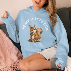 In My Nutty Era Hoodie Funny Squirrel Pullover Trendy Meme Graphic Hoodie Unisex Humor; sizes up to 5XL