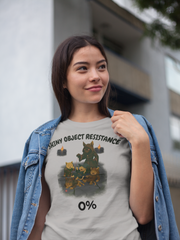Shiny Object Resistance 0% T-Shirt Funny DnD Cat Gaming Humor Tee – sizes up to 5XL