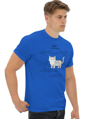 Cat Anatomy T-Shirt Cute Funny Cat Diagram Tee - sizes up to 5XL