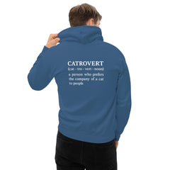 Catrovert Hoodie Funny Cat Lover Definition Pullover - sizes up to 5XL