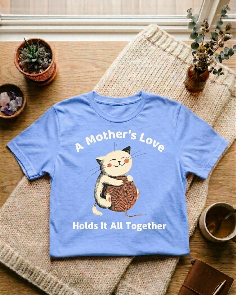 A Mother’s Love Holds It All Together Shirt - Mother’s Day Gift for Cat Lovers