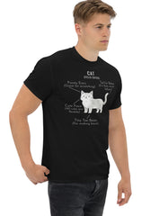 Cat Anatomy T-Shirt Cute Funny Cat Diagram Tee - sizes up to 5XL
