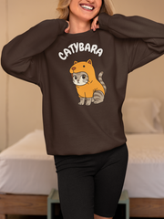 Catybara Sweatshirt Cute Funny Cat Costume Pullover - sizes up to 5XL