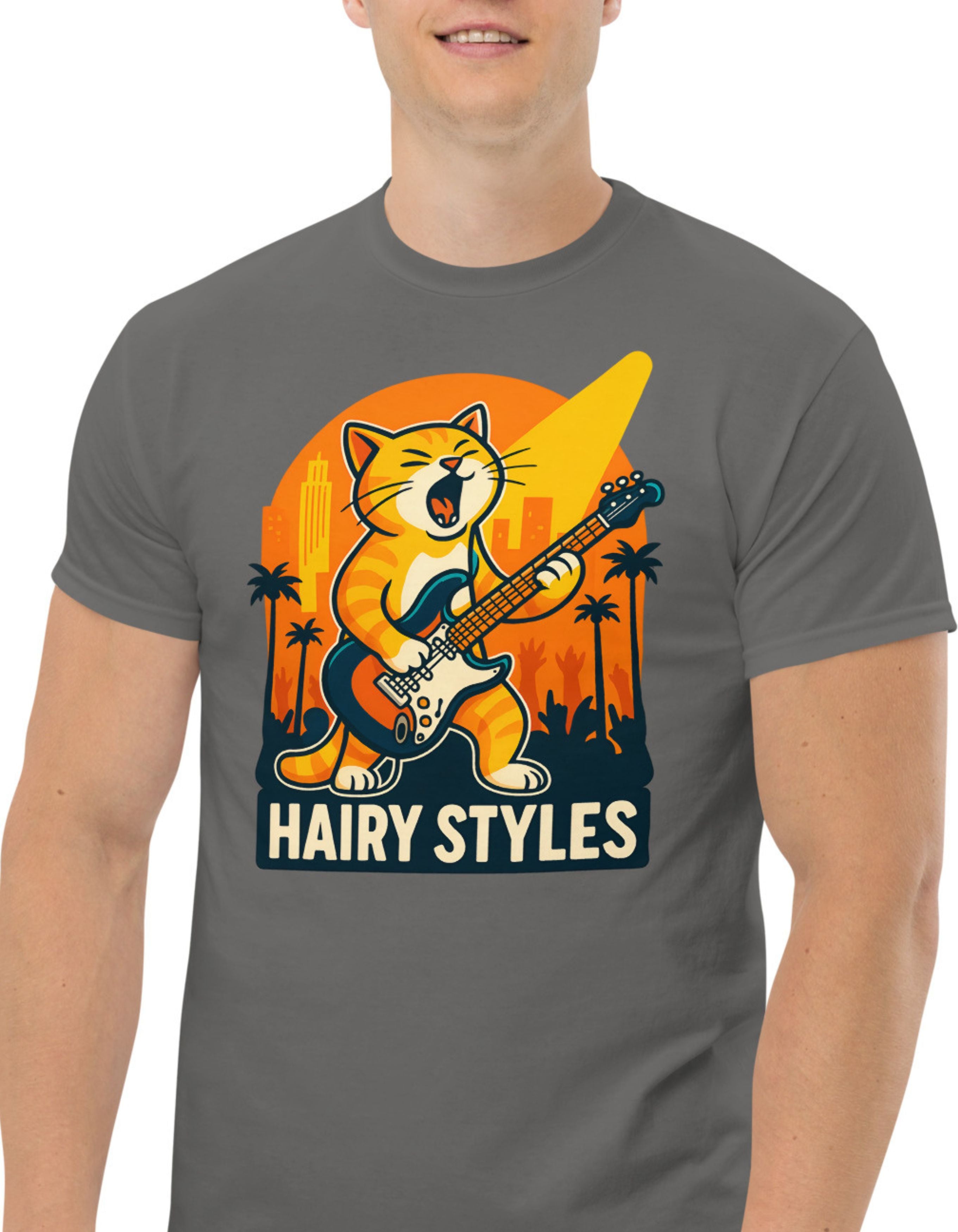 Hairy Styles Parody Cat T-Shirt
