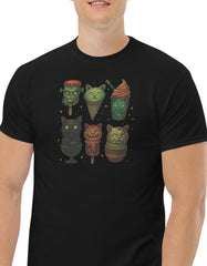 Ice Cream Cats T-Shirt - Cute Spooky Cat Graphic Tee
