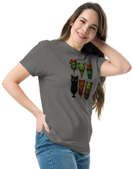 Ice Cream Cats T-Shirt - Cute Spooky Cat Graphic Tee