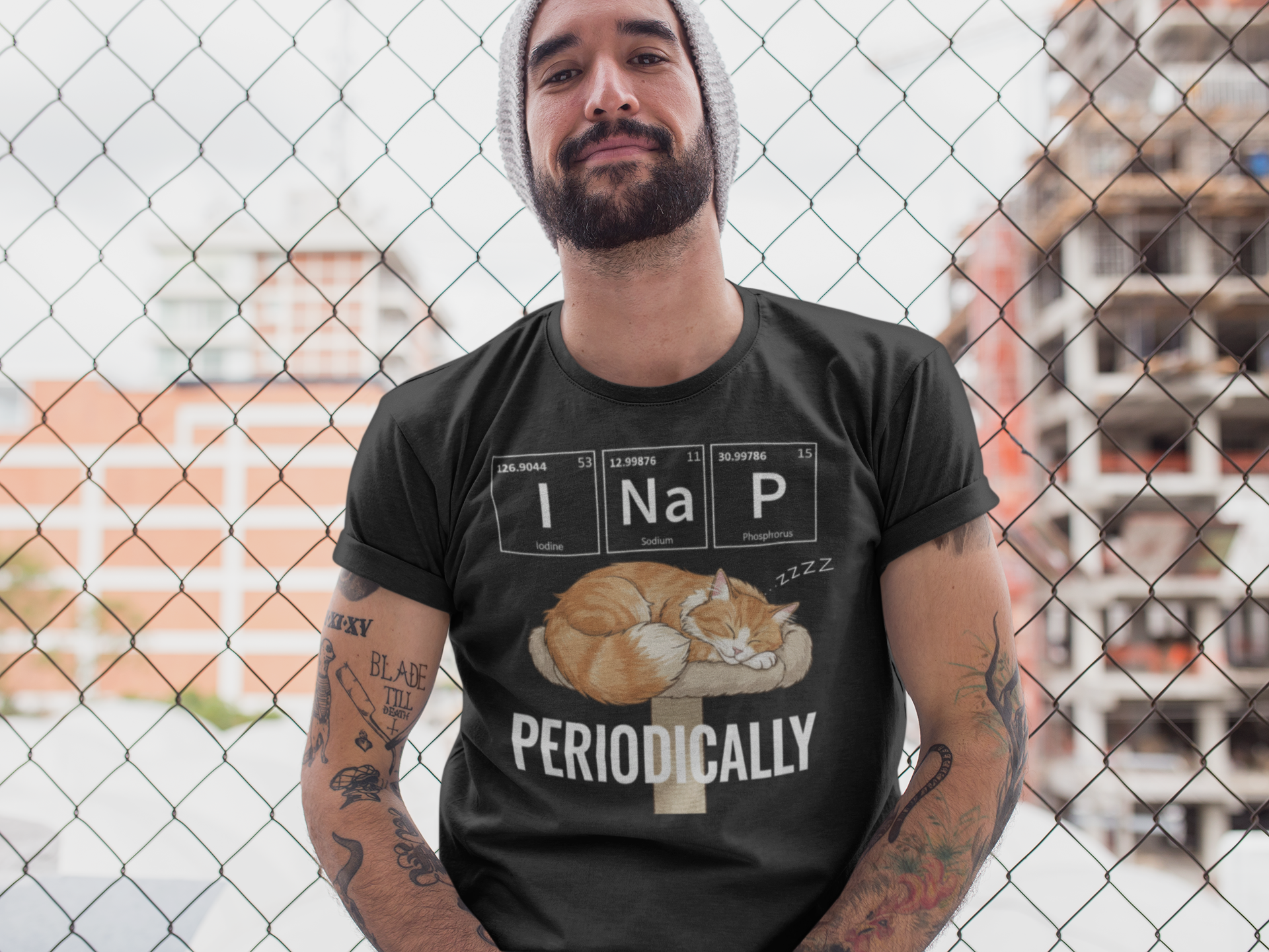 I Na P Periodically Shirt Funny Science Humor Periodic Table T-Shirt - sizes up to 5XL
