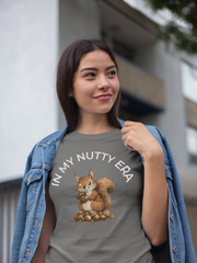 In My Nutty Era T-Shirt Funny Squirrel Shirt Trendy Meme Graphic Tee Unisex Humor Shirt; sizes up to 5XL