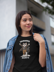 Leonardo DiCatrio T-Shirt Funny Titanic Cat Parody Shirt - sizes up to 5XL