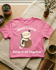 Mom’s Love Holds It All Together Shirt cat mom gift Mothers Day gift for mom birthday gift Christmas gift cat lover t-shirt - sizes up to 5XL