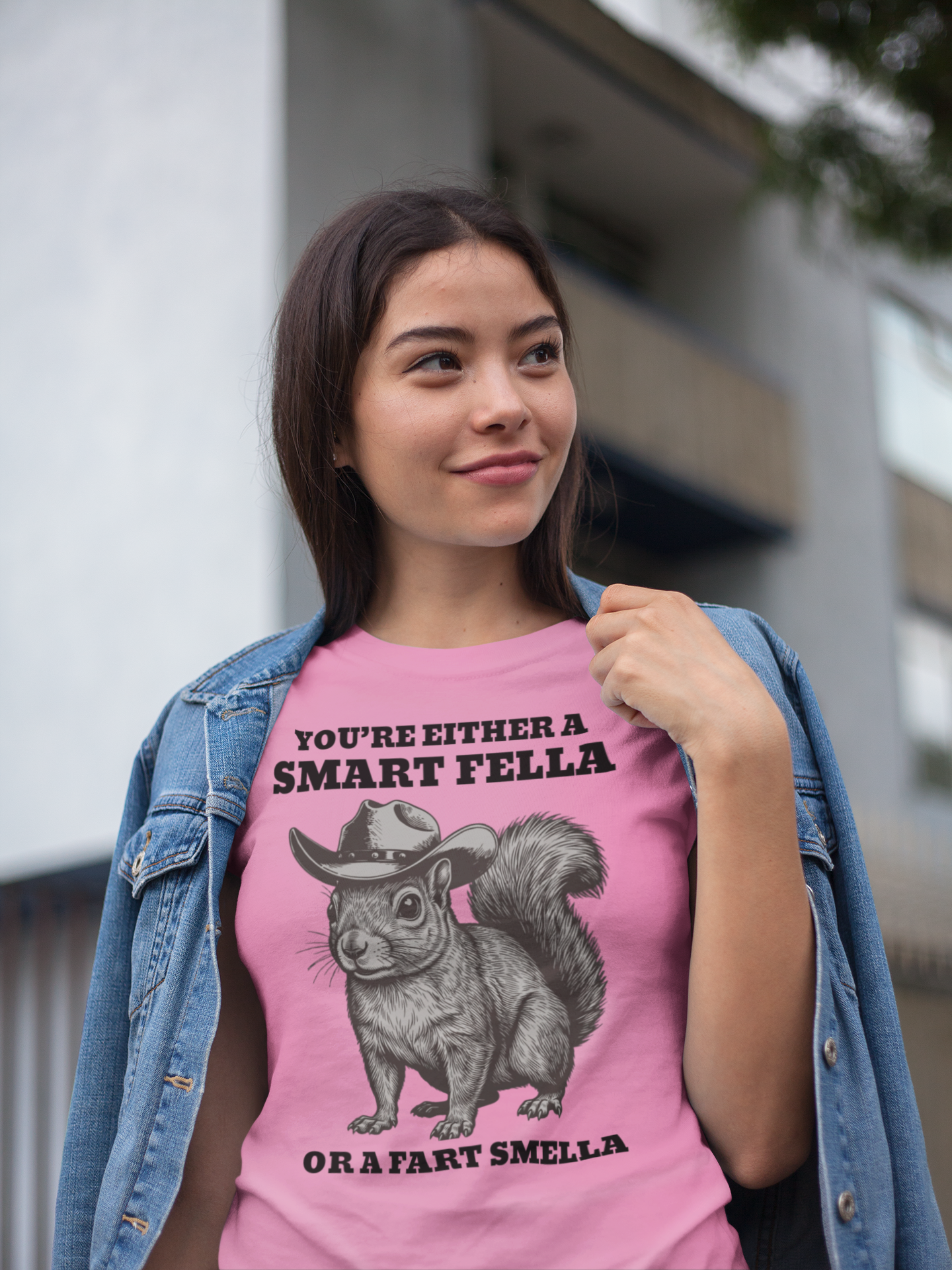 Smart Fella Fart Smella Squirrel Shirt - Funny Cowboy Animal Tee