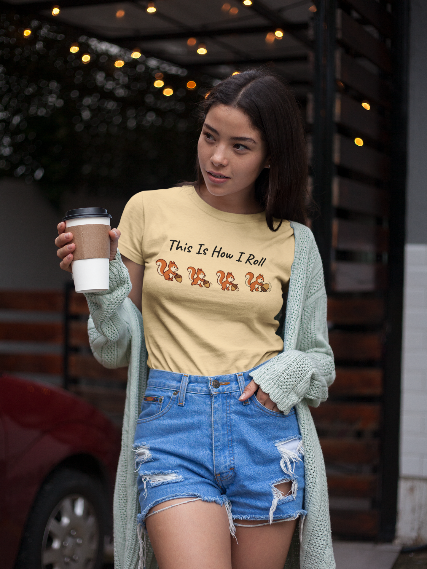 This Is How I Roll Squirrel Shirt - Funny Animal Graphic Tee