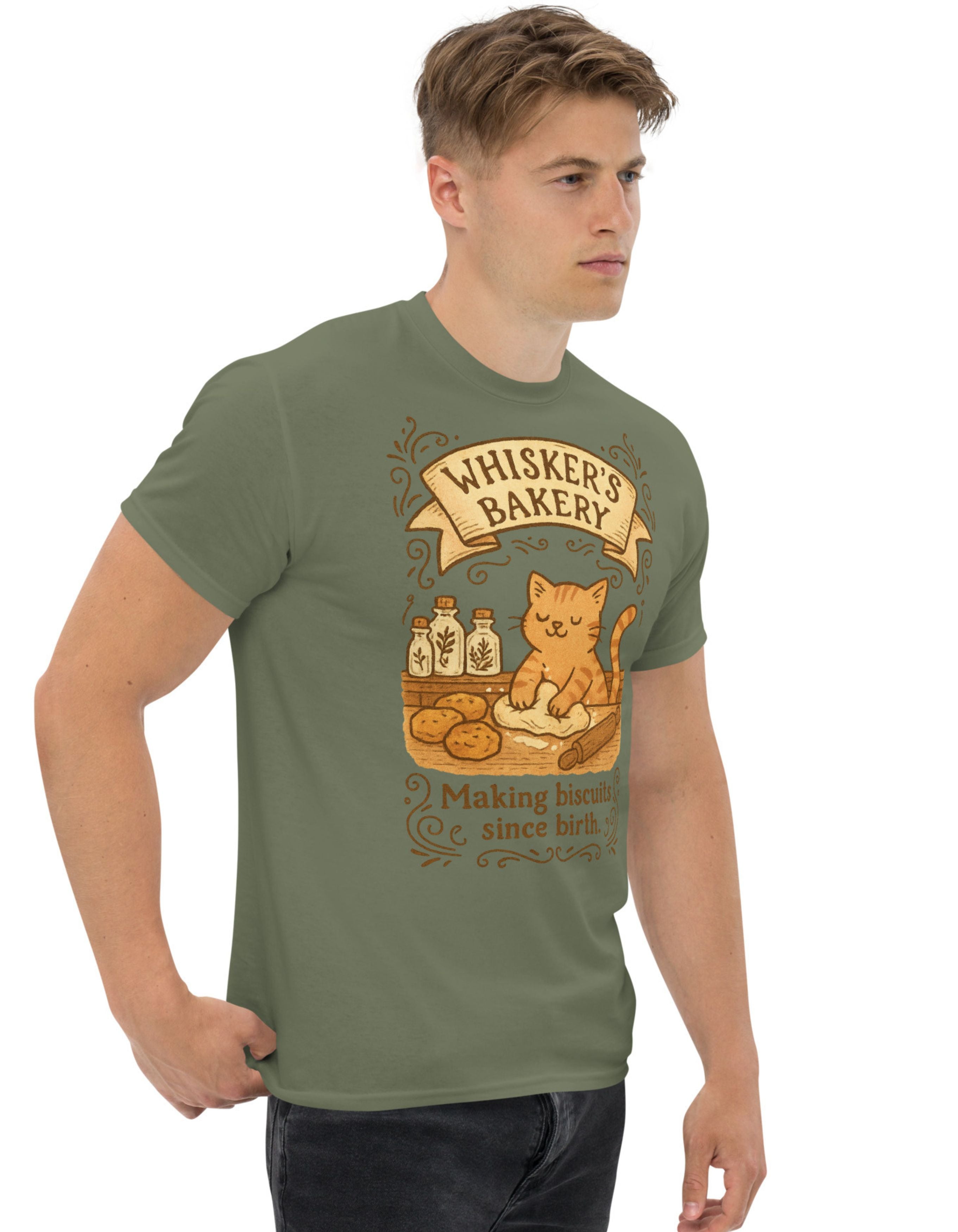 Whisker’s Bakery Cat T-Shirt Cute Funny Baking Cat Shirt - sizes up to 5X