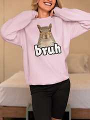 Bruh Squirrel Sweatshirt - Funny Meme Animal Sweater