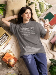 Catrovert T-Shirt Funny Cat Lover Definition Shirt - sizes up to 5XL