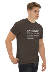 Catrovert T-Shirt Funny Cat Lover Definition Shirt - sizes up to 5XL