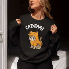 Catybara Sweatshirt Cute Funny Cat Costume Pullover - sizes up to 5XL
