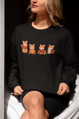 Cozy Fall Red Pandas Sweatshirt - Cute Autumn Red Panda Sweater